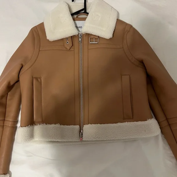 SOLD Stand Studio Beige Lorelle Jacket Sz 34 - Picture 4 of 5